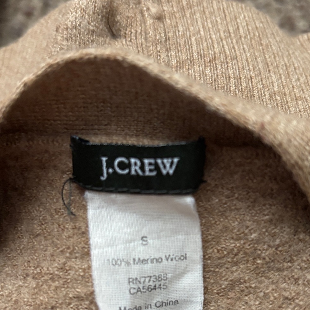 J. Crew Elegant Tan Women's Cardigan size S - Picture 5 of 6